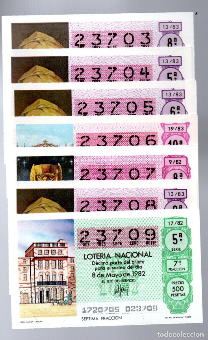 National Spanish Lottery: LOTER&Iacute;A NACIONAL - 7 D&Eacute;CIMOS CON N&Uacute;MEROS CORRELATIVOS -