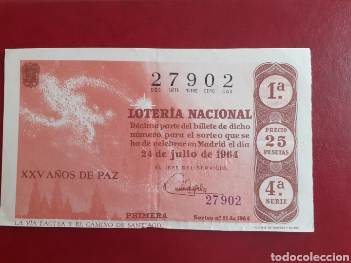 Lotteria Nationale Spagnola: Loter&iacute;a Nacional 24 Julio 1964 sorteo 21
