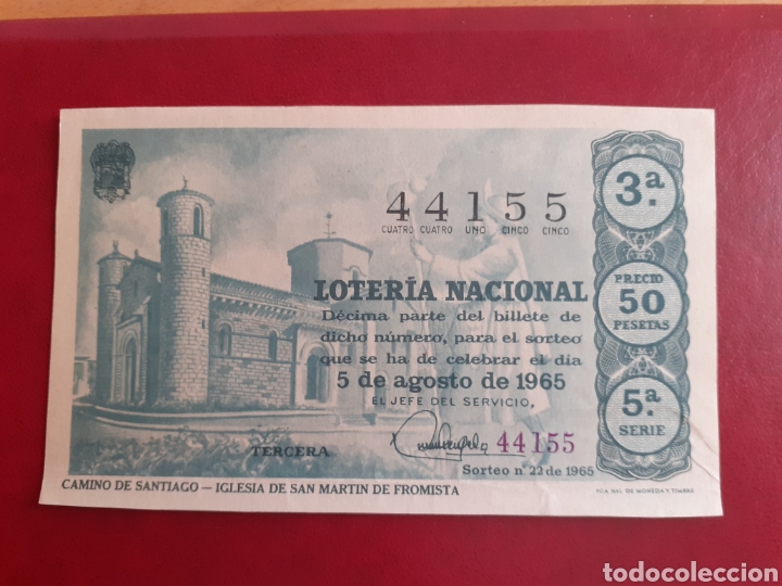 Loterie Nationale: Loter&iacute;a Nacional 5 agosto 1965 sorteo 22