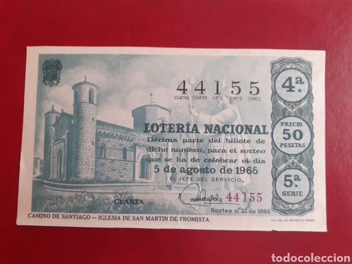 Loterie Nationale: Loter&iacute;a Nacional 5 agosto 1965 sorteo 22