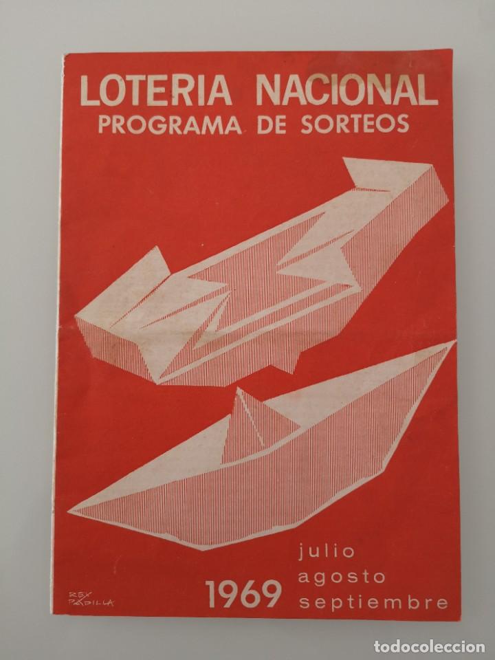 Loter&iacute;a nacional: PROGRAMA DE SORTEO LOTER&Iacute;A NACIONAL 1969 - Foto 1