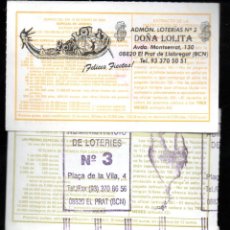 Lotería Nacional: LOTERÍA NACIONAL - ADMINISTRACIONES NÚMS. 2, 3, 5, Y 7 DE EL PRAT DE LLOBREGAT (BARCELONA) -. Lote 340991278