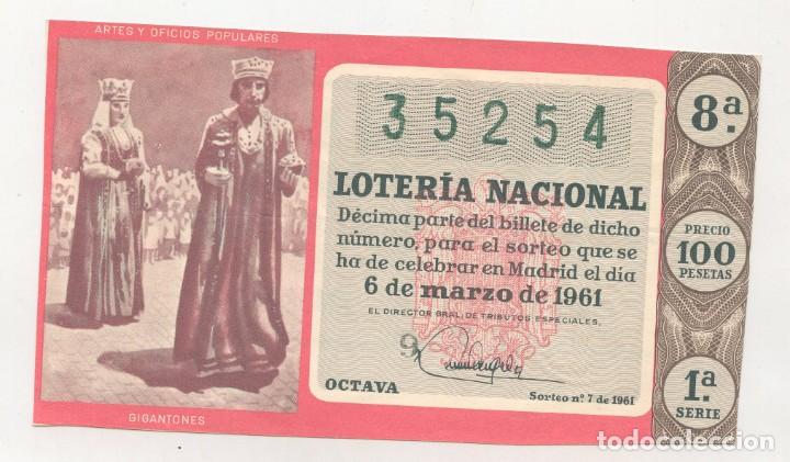 Loter&iacute;a nacional: Loter&iacute;a Nacional Sorteo 6 de Marzo de 1961 (sorteo n&ordm; 7 del a&ntilde;o)