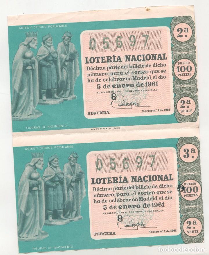 Loter&iacute;a nacional: Loteria Nacional Sorteo de 5 de enero de 1961 (sorteo n&ordm; 1 del a&ntilde;o)