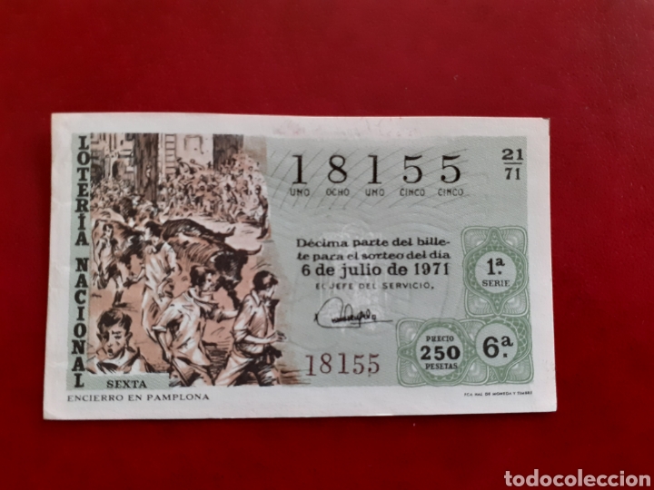 Loter&iacute;a nacional: Loter&iacute;a 18155 sorteo 21 de 1971 administraci&oacute;n 2 Valencia