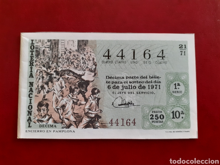 Loter&iacute;a nacional: Loter&iacute;a 44164 sorteo 21 de 1971 administraci&oacute;n 2 Valencia