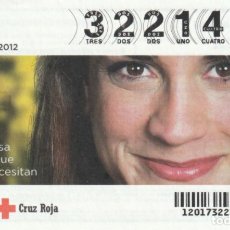 Lotería Nacional: 2012 SORTEO DEL ORO. CRUZ ROJA ESPAÑOLA. Lote 348575698