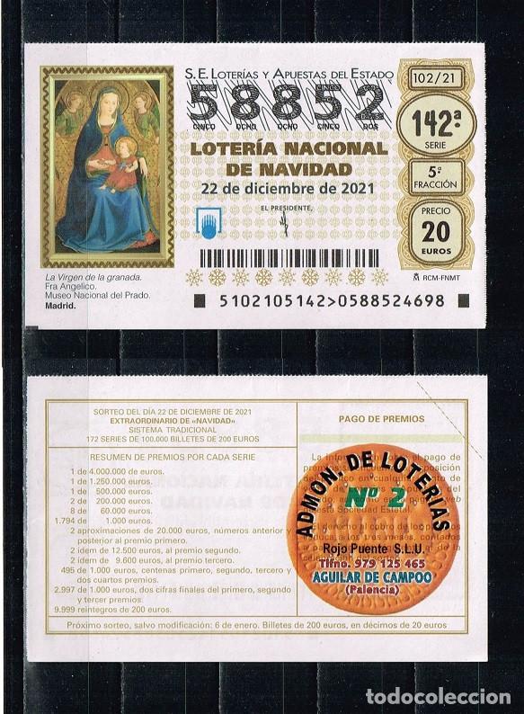 Loter&iacute;a nacional: D&eacute;cimo Loteria Nacional - Sorteo de Navidad A&ntilde;o 2021 - Im&aacute;gen La Virgen de la Granada