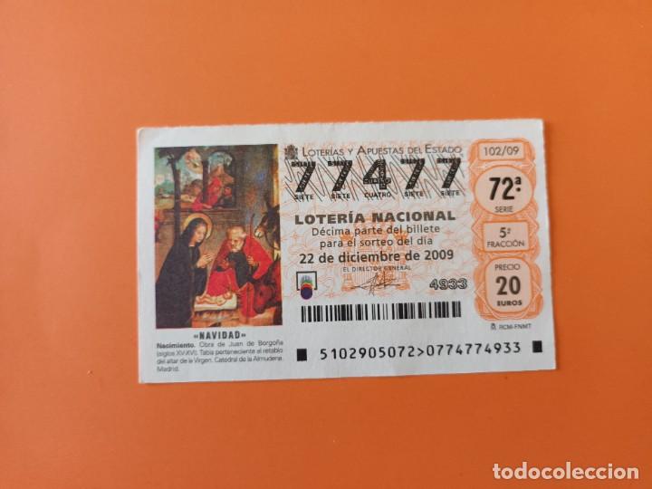 Nationale spanische Lotterie: Loteria capicua 77477
