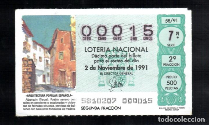 National Spanish Lottery: UN DECIMO DE LOTERIA NACIONAL DEL 00001 AL 01000