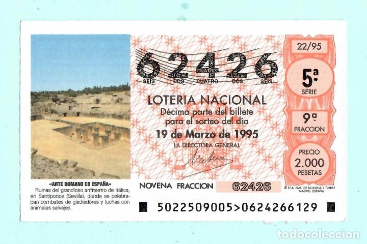 Lotaria Nacional: LOTER&Iacute;A NACIONAL - 19 DE Marzo DE 1995 - N&Uacute;MERO CAPIC&Uacute;A - 62426