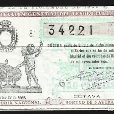 Lotería Nacional: LOTERIA NACIONAL. DECIMO DEL SORTEO 34 DE 22 DE DICIEMBRE DE 1906. LOTE 0050