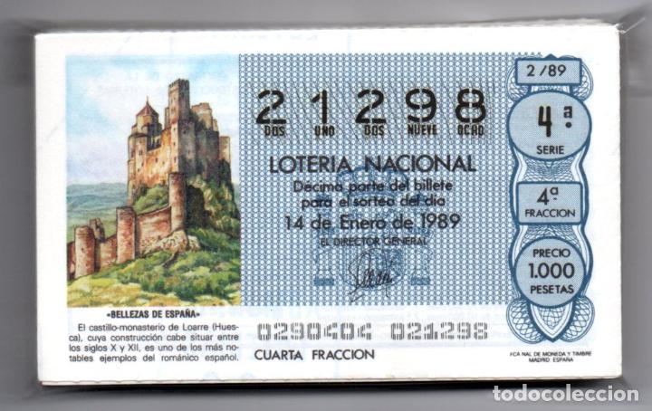 National Spanish Lottery: LOTER&Iacute;A NACIONAL - COLECCI&Oacute;N COMPLETA DE BELLEZAS DE ESPA&Ntilde;A - 83 D&Eacute;CIMOS - A&Ntilde;OS 1989-90 -