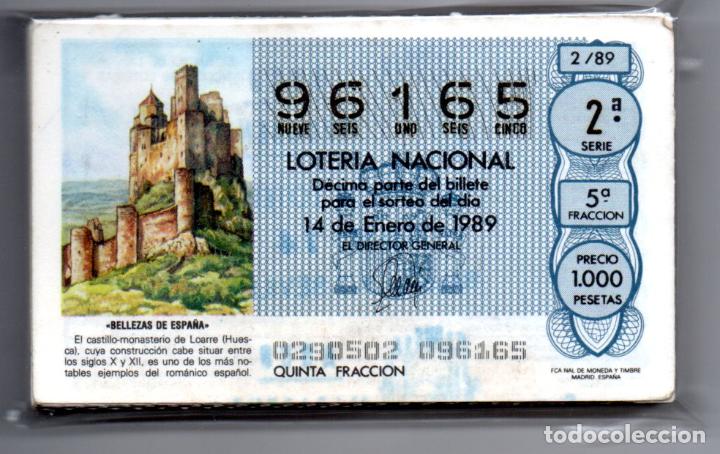 National Spanish Lottery: LOTER&Iacute;A NACIONAL - COLECCI&Oacute;N COMPLETA DE BELLEZAS DE ESPA&Ntilde;A - 83 D&Eacute;CIMOS - A&Ntilde;OS 1989-90 -
