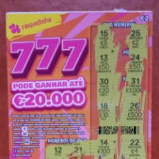 Lotería Nacional: LOTERIAS INSTANTÂNEA DE PORTUGAL