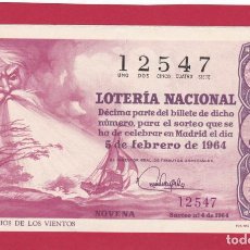Lotaria Nacional: LOTERIA SORTEO 4 DE 1964. Lote 363114070