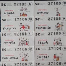 Lotería Nacional: LOTERÍA DE LA CRUZ ROJA - 21 DE JULIO DE 2022 - 10 FRASES DISTINTAS -. Lote 365312826