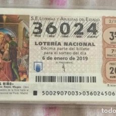 Lotería Nacional: LOTERÍA NACIONAL SÁBADO COMPLETO AÑO 2019. Lote 365774661