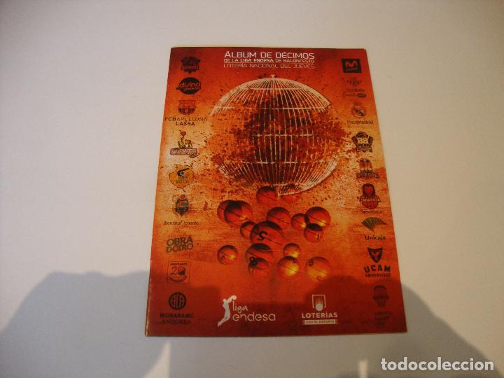 Nationale spanische Lotterie: DIFICIL ALBUM DECIMOS LOTERIA LIGA ENDESA BALONCESTO 2017 VACIO