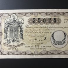 Lotería Nacional: LOTERIA AÑO 1940 SORTEO 21