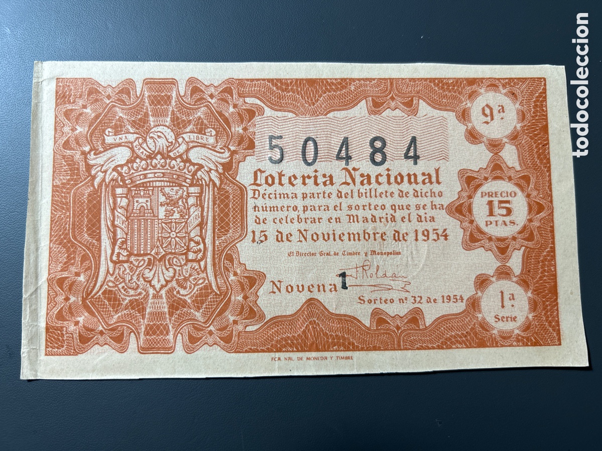 Loterie Nationale: Loteria A&ntilde;o 1954 Sorteo 32