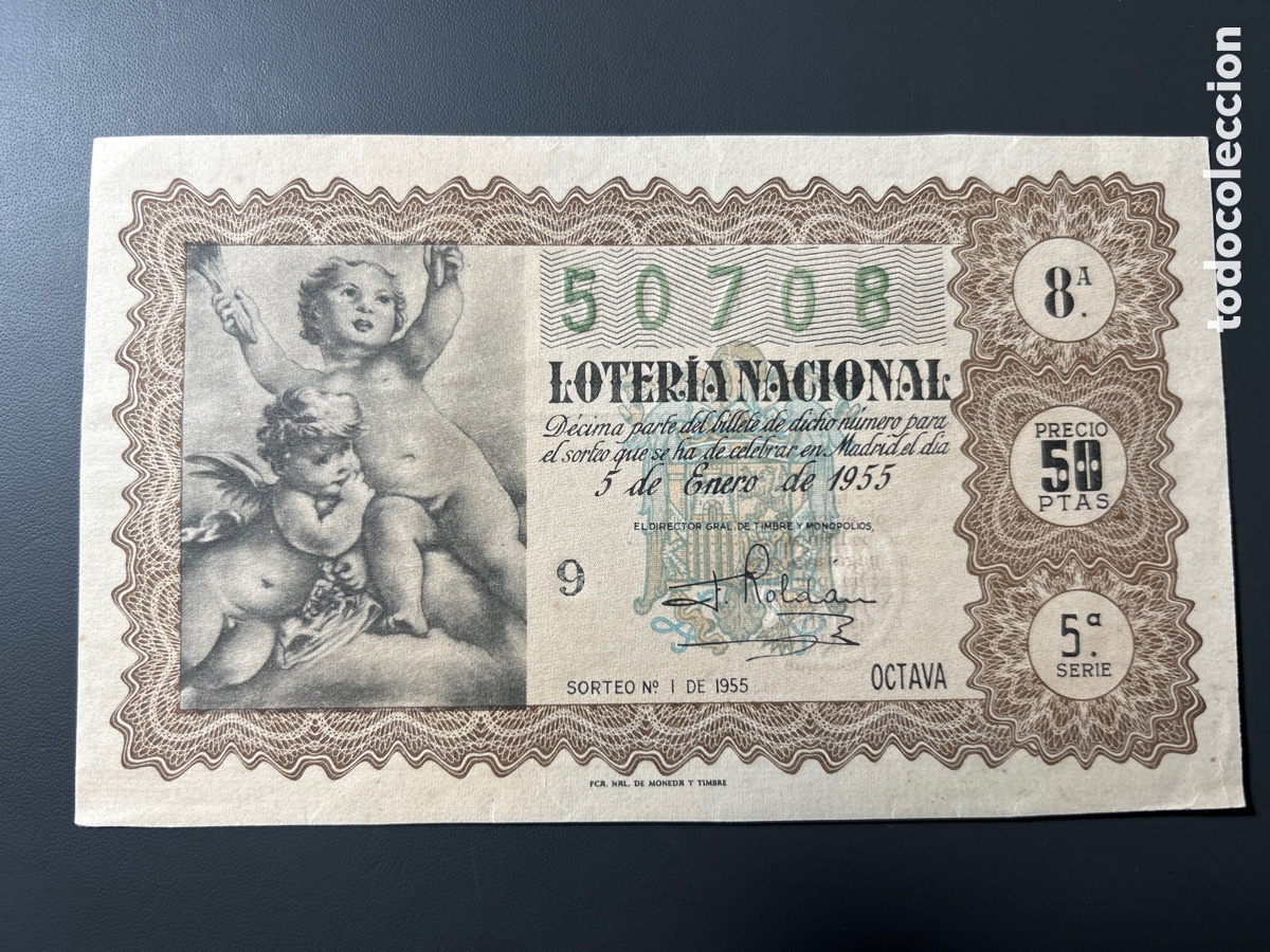 Loterie Nationale: Loteria A&ntilde;o 1955 Sorteo 1