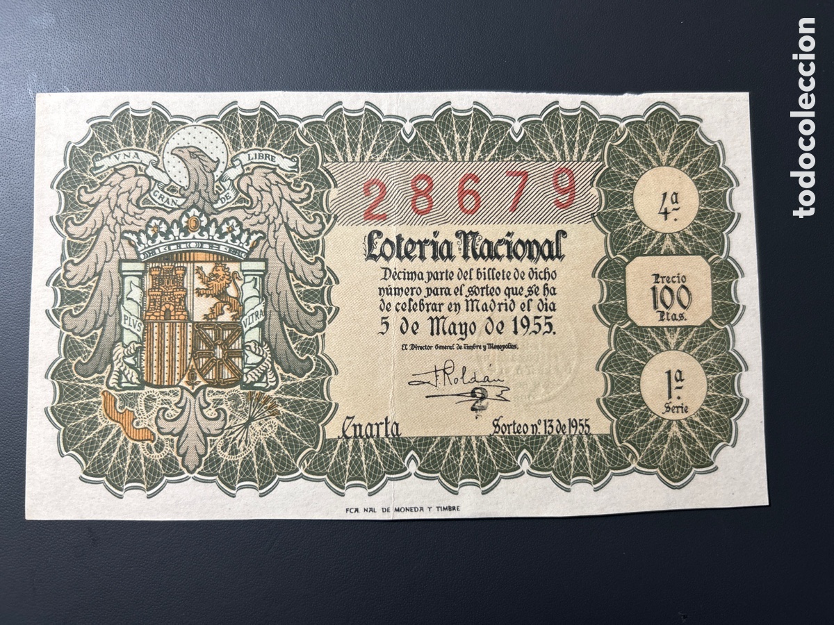 Loterie Nationale: Loteria A&ntilde;o 1955 Sorteo 13