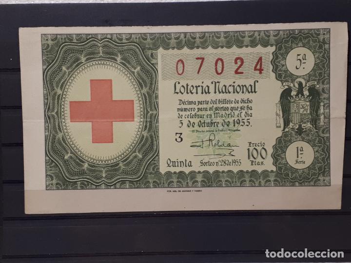 Lotaria Nacional: Decimo de loteria. 1955