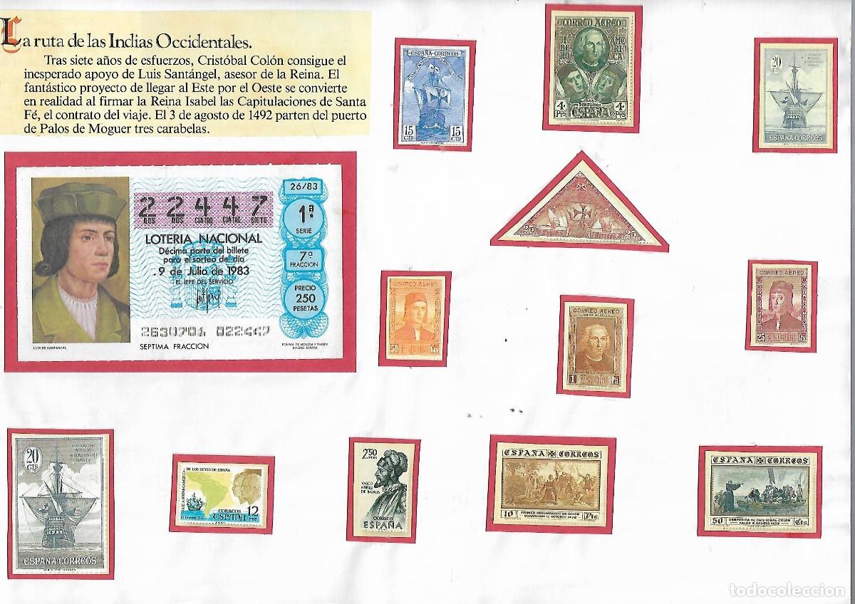Loter&iacute;a Nacional: 806- DECIMO DE LOTERIA Y VI&Ntilde;ETA DE CRISTOBAL COLON SORTEO DEL 9- 7- 1.983