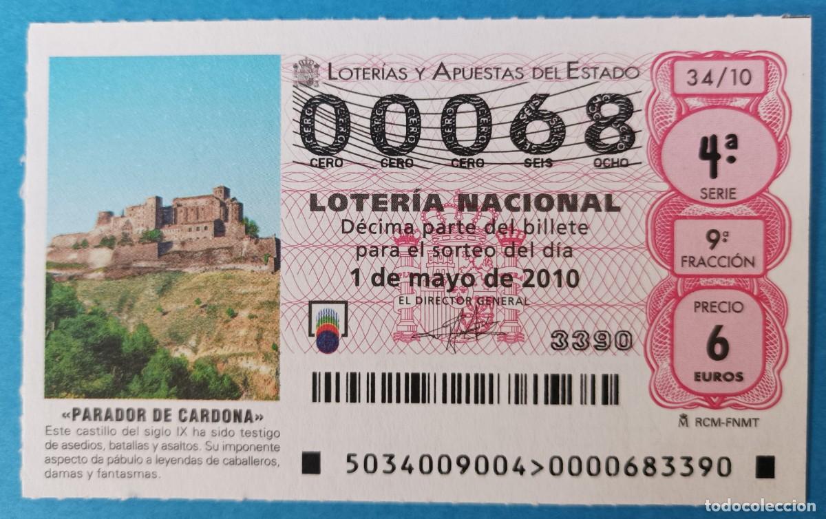 National Spanish Lottery: Loter&iacute;a Nacional, a&ntilde;o 2010, sorteo 34, bajo
