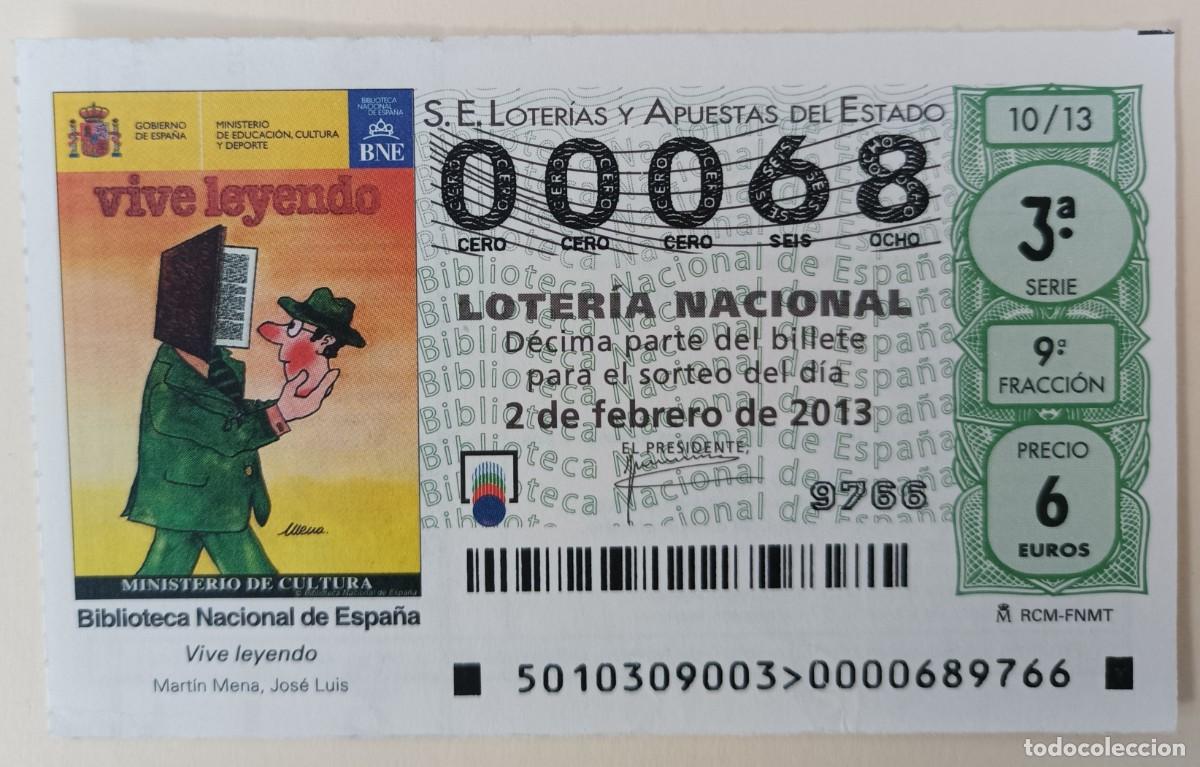 National Spanish Lottery: Loter&iacute;a Nacional, a&ntilde;o 2013, sorteo 10