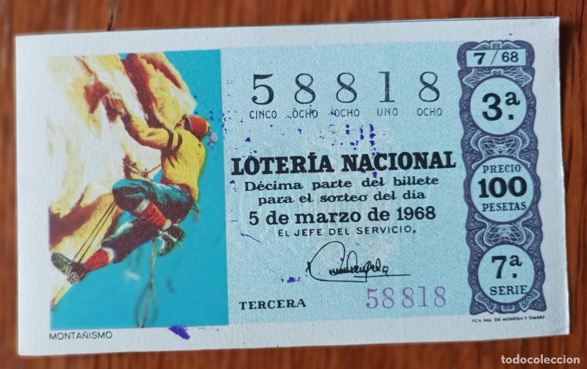 National Spanish Lottery: Loter&iacute;a Nacional, a&ntilde;o 1968, sorteo 7