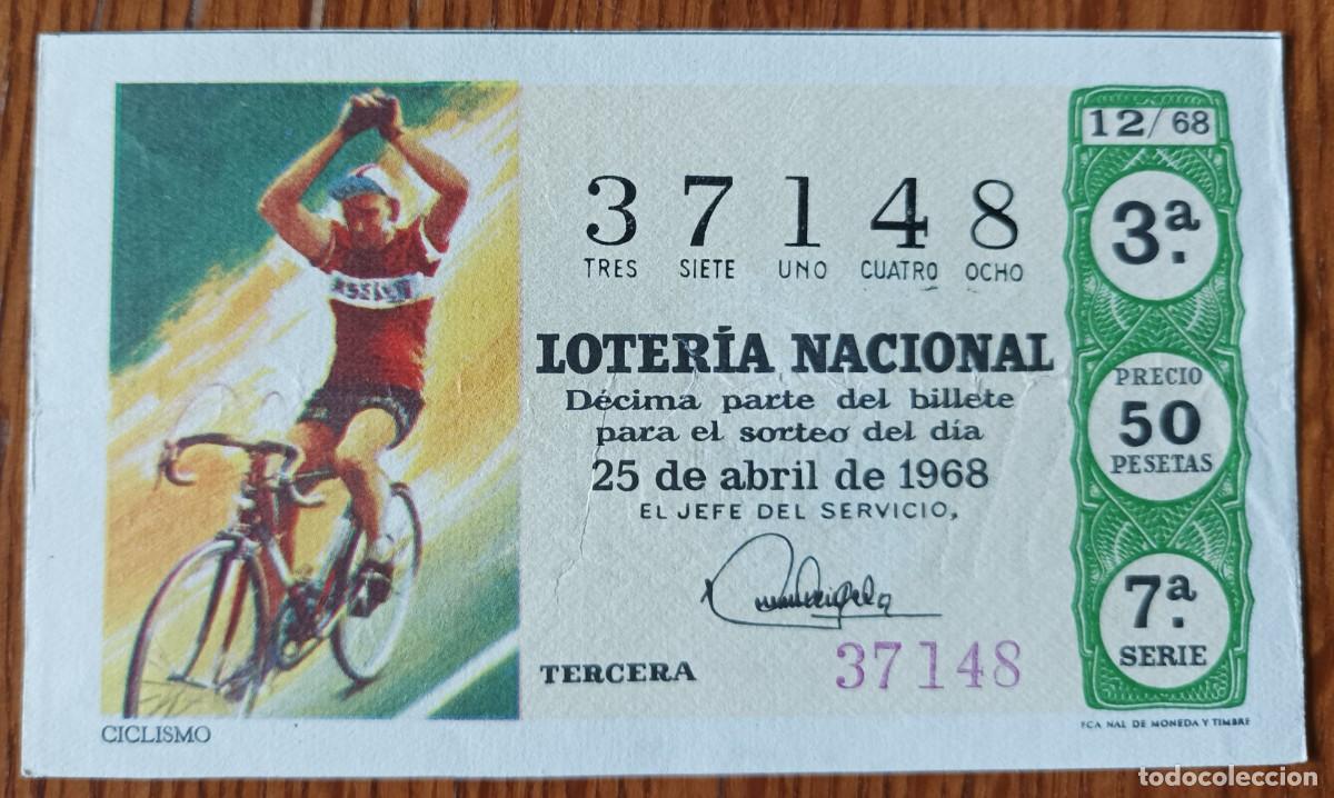 National Spanish Lottery: Loter&iacute;a Nacional, a&ntilde;o 1968, sorteo 12