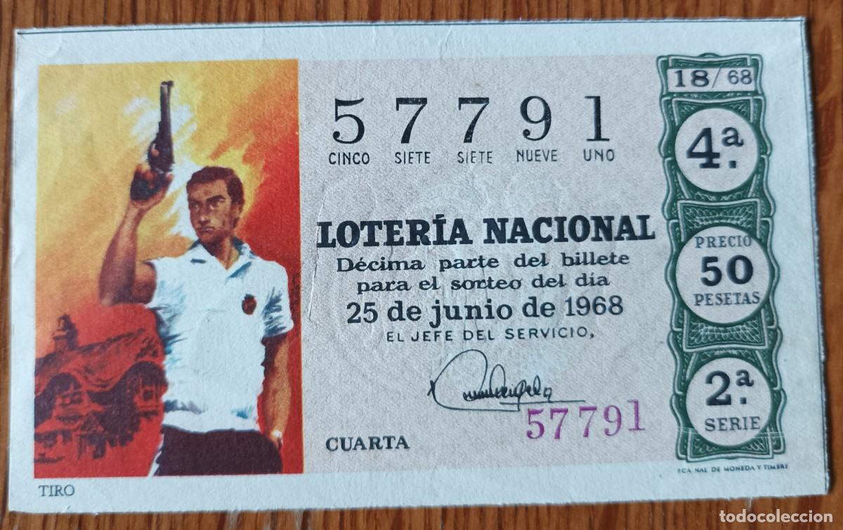 National Spanish Lottery: Loter&iacute;a Nacional, a&ntilde;o 1968, sorteo 18
