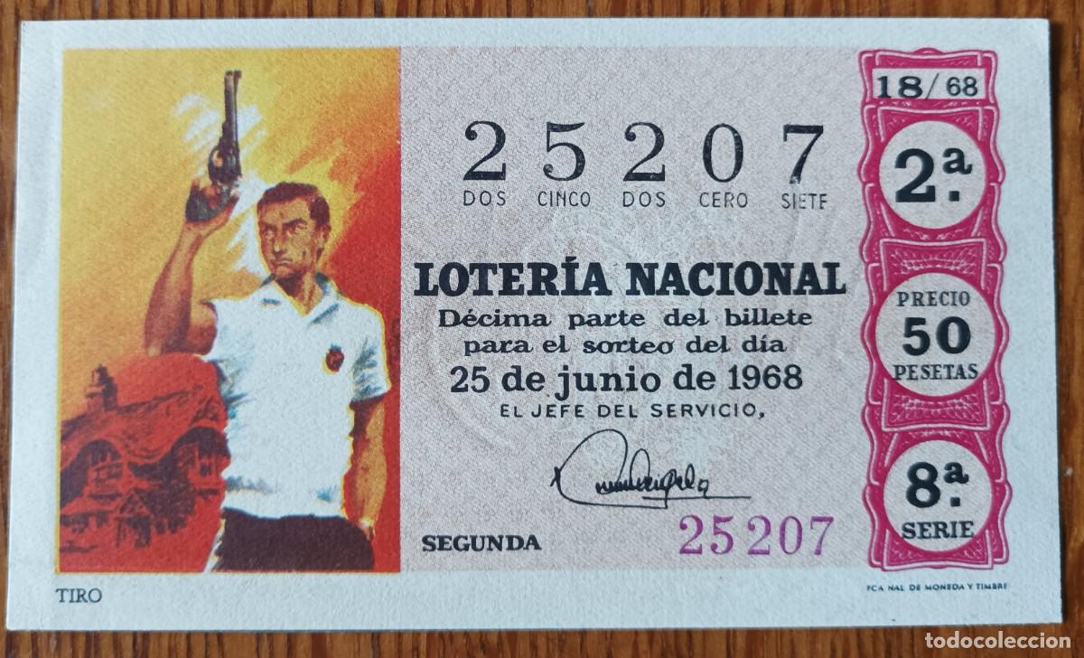 National Spanish Lottery: Loter&iacute;a Nacional, a&ntilde;o 1968, sorteo 18