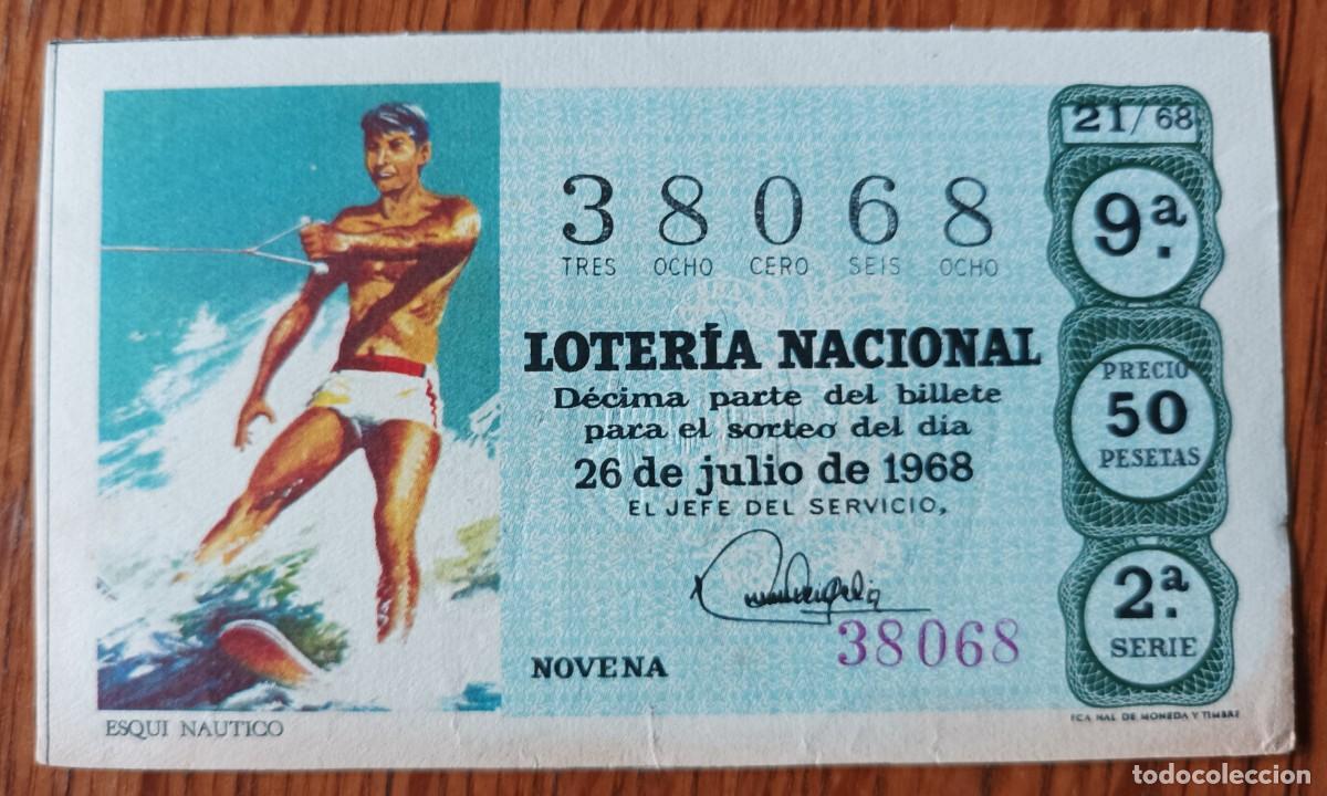 National Spanish Lottery: Loter&iacute;a Nacional, a&ntilde;o 1968, sorteo 21