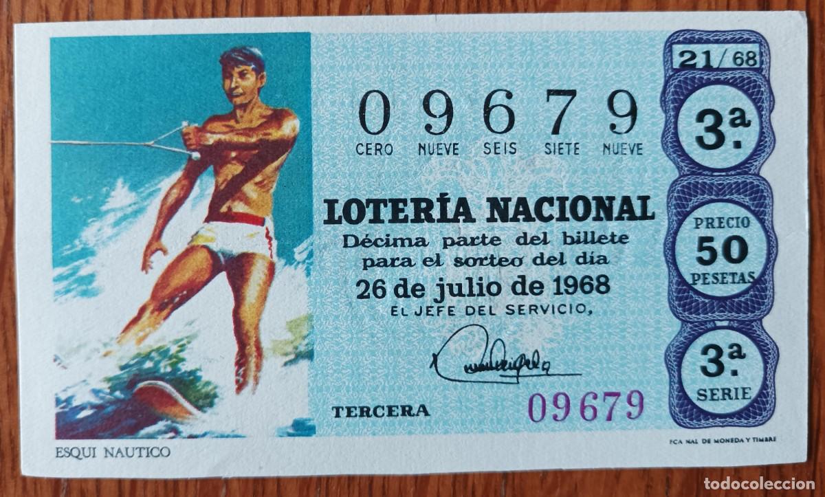 National Spanish Lottery: Loter&iacute;a Nacional, a&ntilde;o 1968, sorteo 21