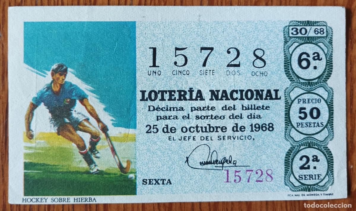 Nationale spanische Lotterie: Loter&iacute;a Nacional, a&ntilde;o 1968, sorteo 30