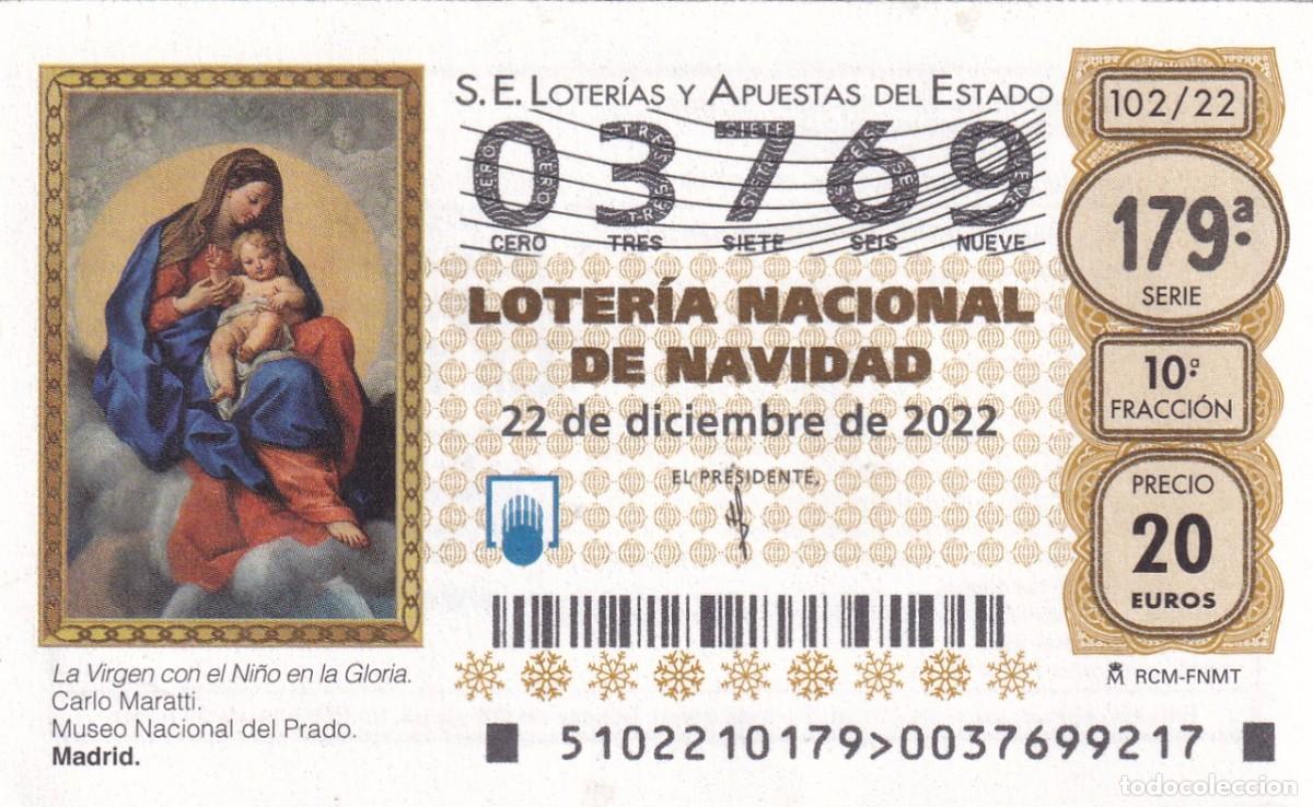 Loter&iacute;a nacional: D&Eacute;CIMO LOTER&Iacute;A NACIONAL DE NAVIDAD (22 de diciembre de 2022) &middot; N&ordm; 03769 &middot; V&iacute;rgen con el Ni&ntilde;o