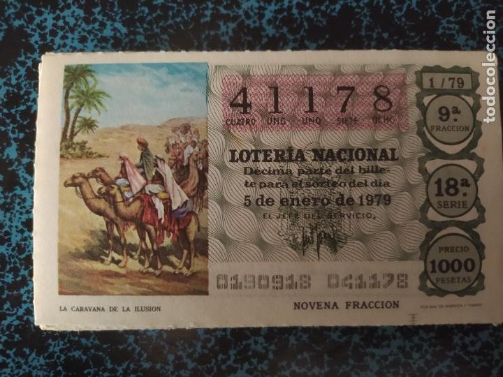 National Spanish Lottery: LOTER&Iacute;A NACIONAL - A&Ntilde;O 1979 COMPLETO - 50 D&Eacute;CIMOS - ESTADO IMPECABLE -