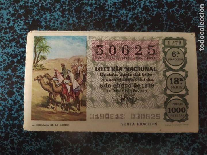 National Spanish Lottery: LOTER&Iacute;A NACIONAL - A&Ntilde;O 1979 COMPLETO - 50 D&Eacute;CIMOS - ESTADO IMPECABLE -