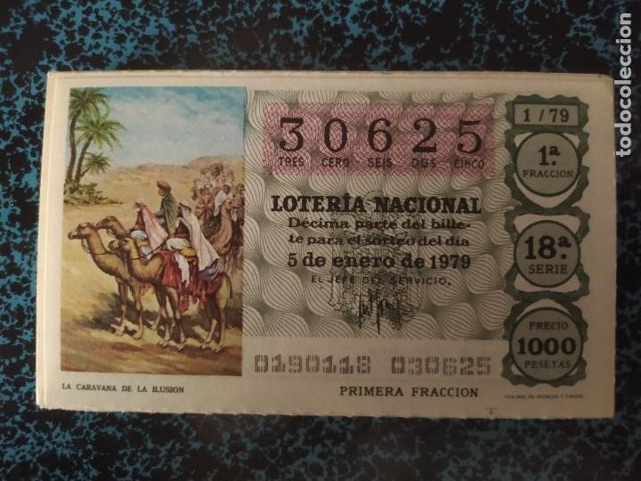 National Spanish Lottery: LOTER&Iacute;A NACIONAL - A&Ntilde;O 1979 COMPLETO - 50 D&Eacute;CIMOS - ESTADO IMPECABLE -