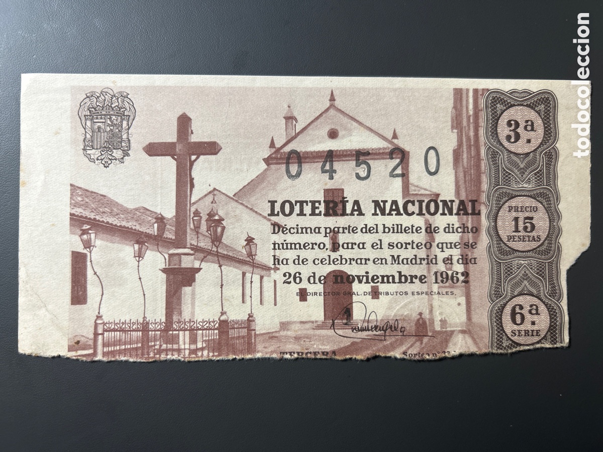 Nationale spanische Lotterie: Loteria A&ntilde;o 1962 Sorteo 33