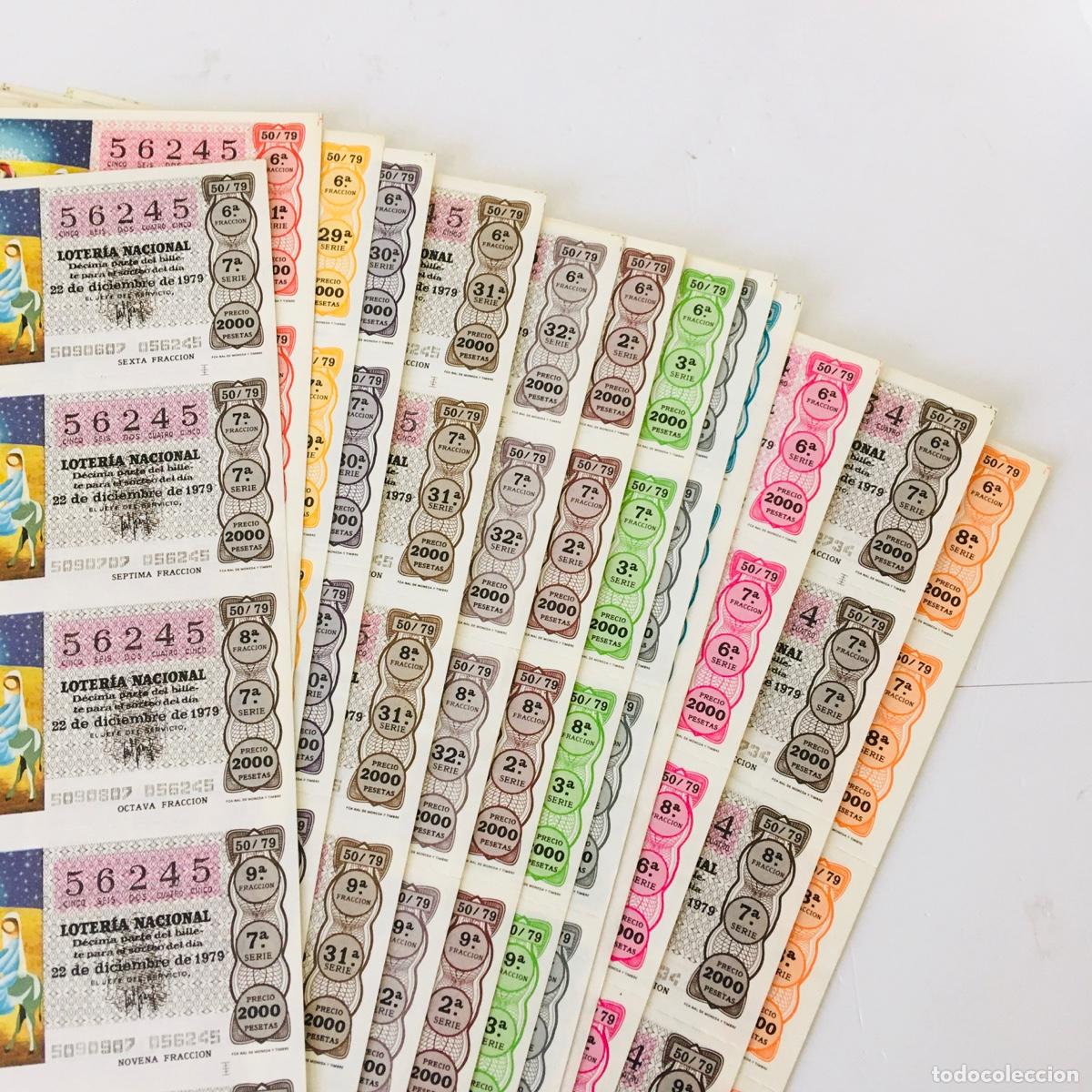 National Spanish Lottery: LOTERIA NACIONAL NAVIDAD - 22/12/1979 - CAMINO DE BEL&Eacute;N - 13 SERIES COMPLETAS