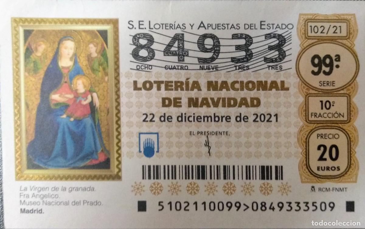 Loter&iacute;a nacional: 22 DICIEMBRE 2021 ADMINISTRACION LOTERIA MACARENA CASTRO URDIALES