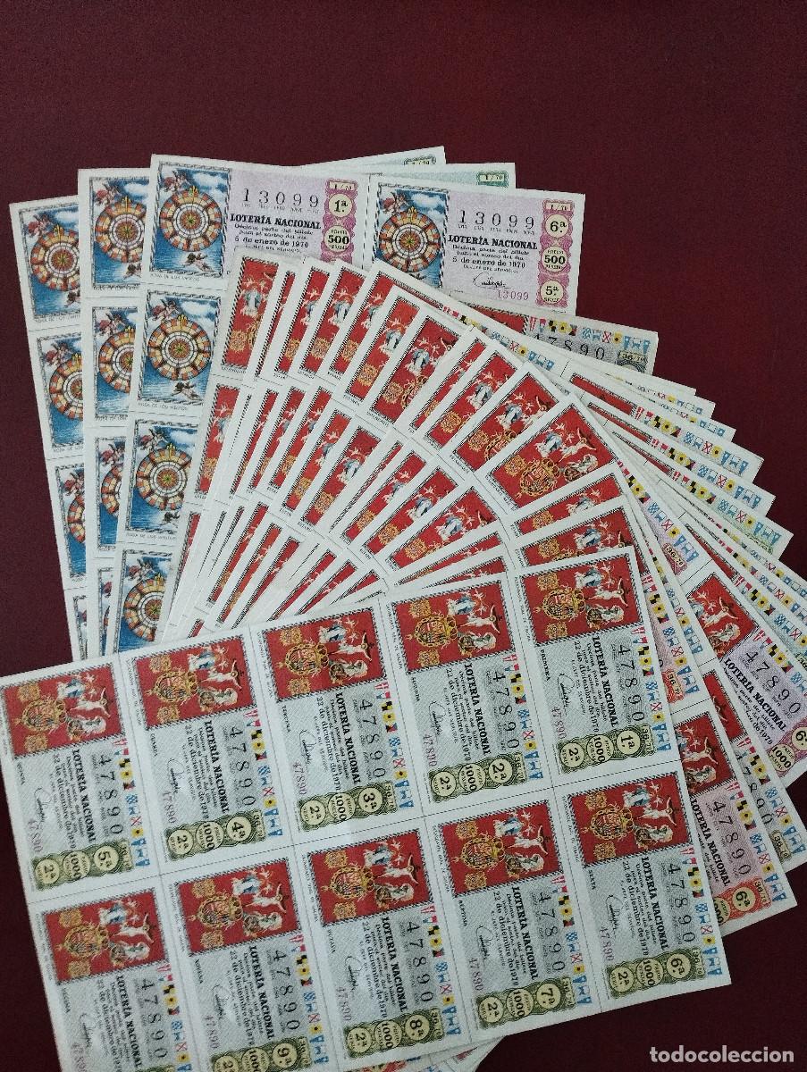 National Spanish Lottery: Loteria nacional a&ntilde;o 1970 - 17 hojas de 10 decimos