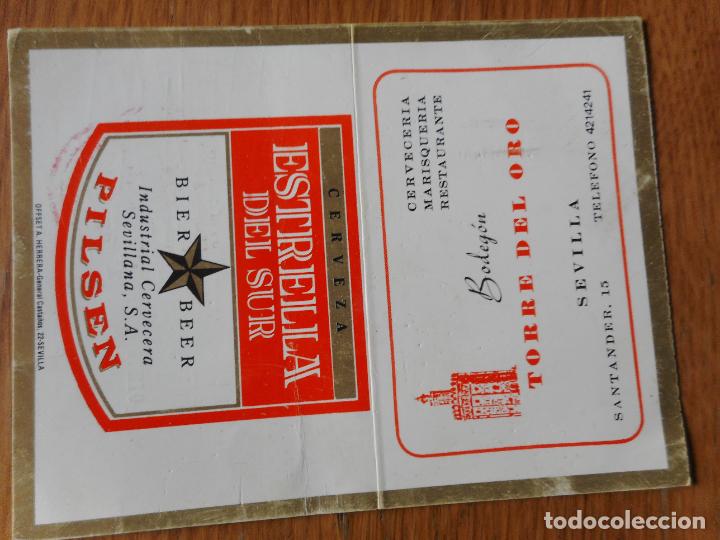 Loter&iacute;a Nacional: ANTIGUA PARTICIPACION LOTERIA 1994 BODEGON TORRE DEL ORO SEVILLA - CERVEZA ESTRELLA DEL SUR