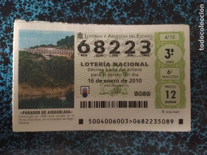 National Spanish Lottery: LOTER&Iacute;A NACIONAL - COLECCI&Oacute;N COMPLETA DE PARADORES NACIONALES - 44 D&Eacute;CIMOS -