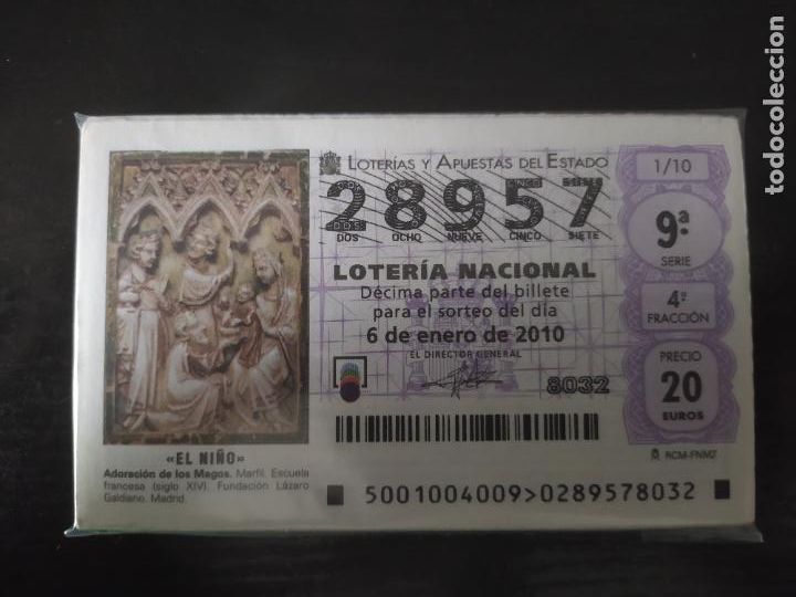 National Spanish Lottery: LOTER&Iacute;A NACIONAL - A&Ntilde;O 2010 COMPLETO - S&Aacute;BADOS -