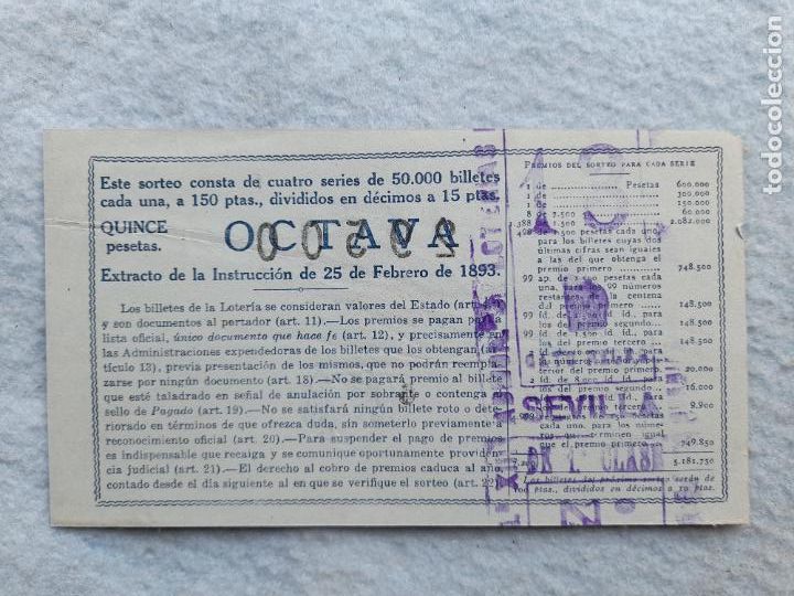 Loter&iacute;a nacional: D&eacute;cimo. Sorteo n&ordm; 13 de 1949. - Foto 2